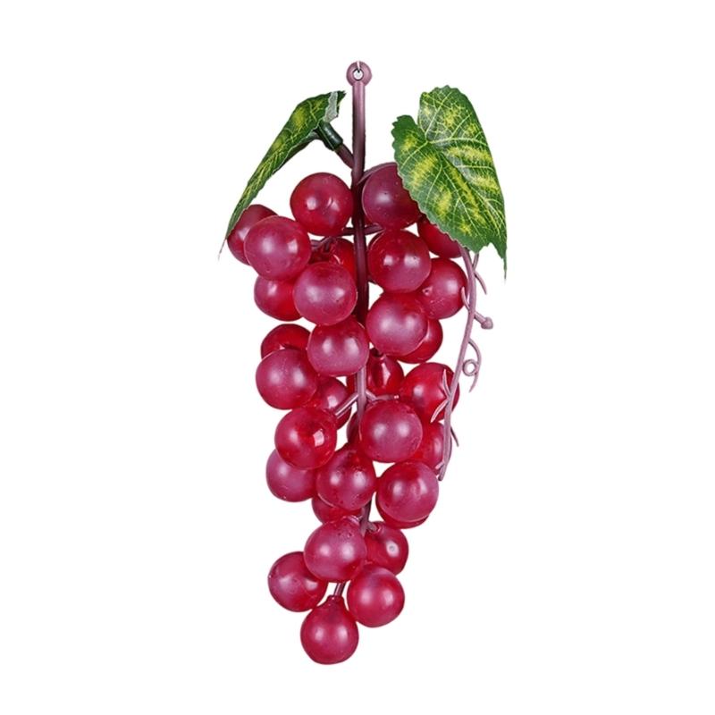 Set of 5 High Quality Artificial Grape Bunches Faux Fruit Decoration for Window Shop Display Event Styling
