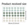 Morandi Color Dots Wall Sticker for Girls Room Entryway Background Removable Self-Adhesive Wall Decal