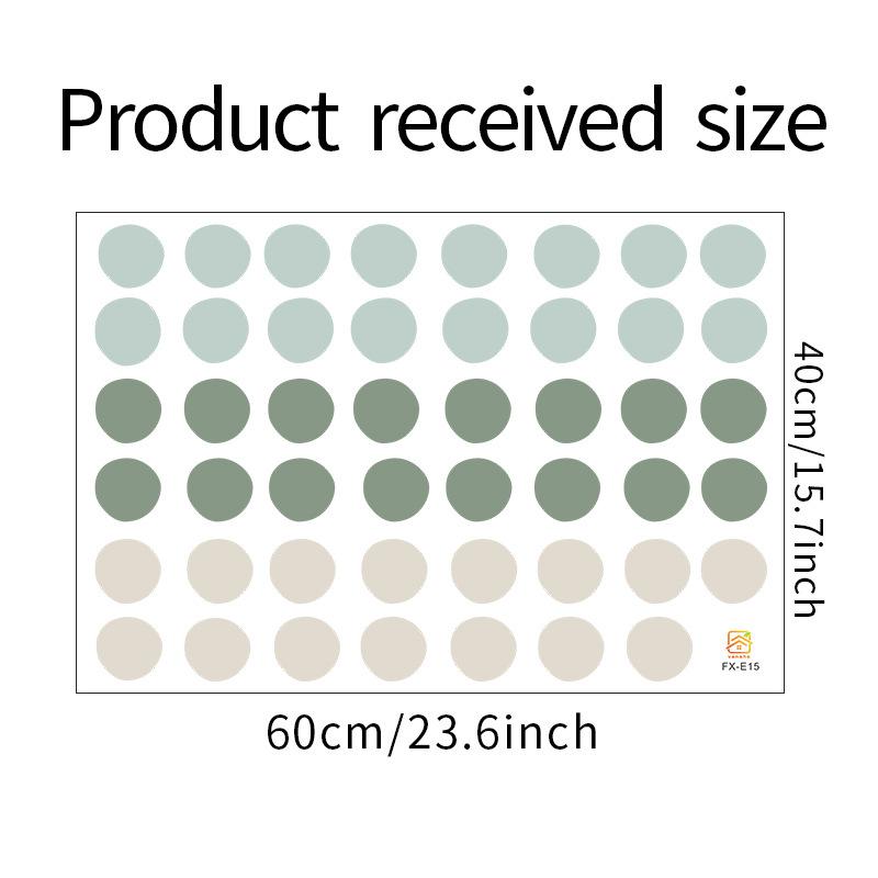Morandi Color Dots Wall Sticker for Girls Room Entryway Background Removable Self-Adhesive Wall Decal