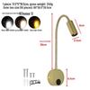 3W LED Gooseneck Reading Lamp, Wall-Mounted Bedside Spotlight