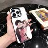 D-Dandadan M-Momoi Ayase Ken Takakura Phone Case For iPhone 17,16,15,14,13,12,11 Plus,Pro Max,Colored Silver Plated Inside Cover