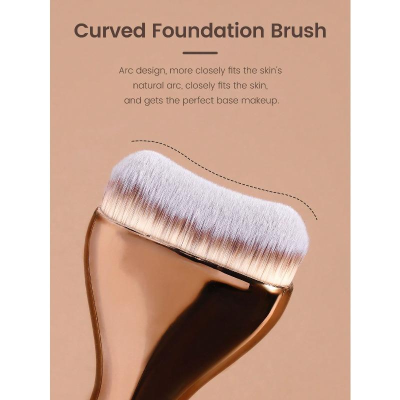 1 Stück weiche Reise-Kosmetikbürste Professionelle Make-up-Bürste Foundation-Bürste Gesichts-Bürste Puder-Bürste Detailbürste für flüssiges Make-up Bürste