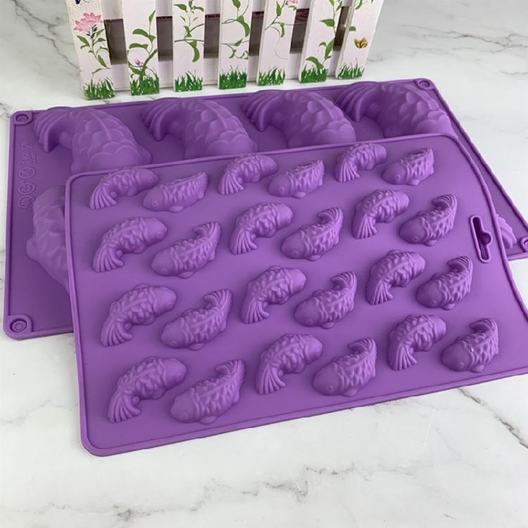 Silicone Cake Molds Carp Fish Shape Silicone Mould Fondant Chocolate Moulds