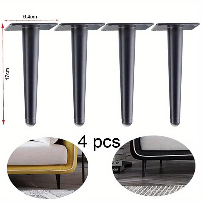

4 шт., металлические ножки для мебели, круглые, высокие, гладкие, конические ножки для дивана, декоративные ножки для шкафа в современном стиле, подставка для телевизора, шкаф, стол, стул