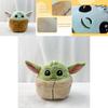 Adorável Brinquedo de Pelúcia Baby Yoda de Dupla Face Para Crianças Com Tecido de Cristal Macio
