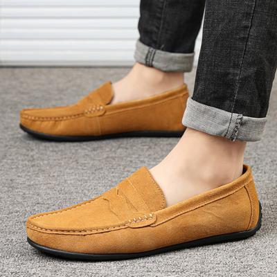 Men's Four Seasons Outdoor Doudou Shoes One Pedal Men's Driving Shoes Large Size 38-47 Independent Station Lazy Shoes