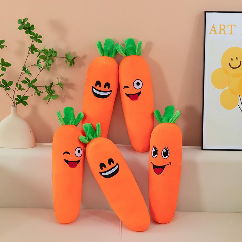 Removable and washable carrot throw pillow long pillow sleeping bed doll pinch leg rag doll super soft plush toy doll