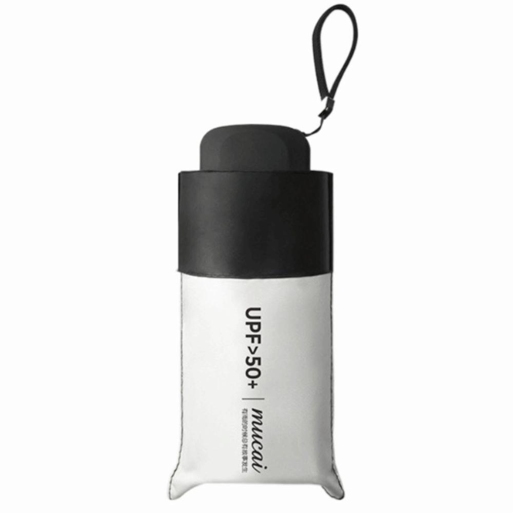 

Portable Sun Protection Umbrella Flat Design Sunny Umbrella Five Fold Sun Umbrella Daily Use білий