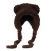 Bear warm plush hat female winter snow cold wool hat thickened warm face small ear protection