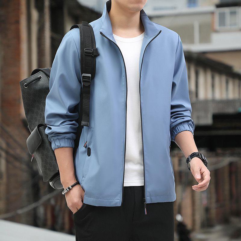 Spring and Autumn Men's Jackets Casual Versatile Jackets Outdoor Sports Jackets Korean Style Slim Men's Trendy Brand Tops
