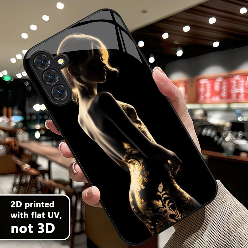 Beautiful woman Sexy PhoneCase Glass PhoneCase for Samsung Galaxy S26 S25 S24 S23 S22 S21 FE Ultra Plus Dropresistant Mr. / Mrs.