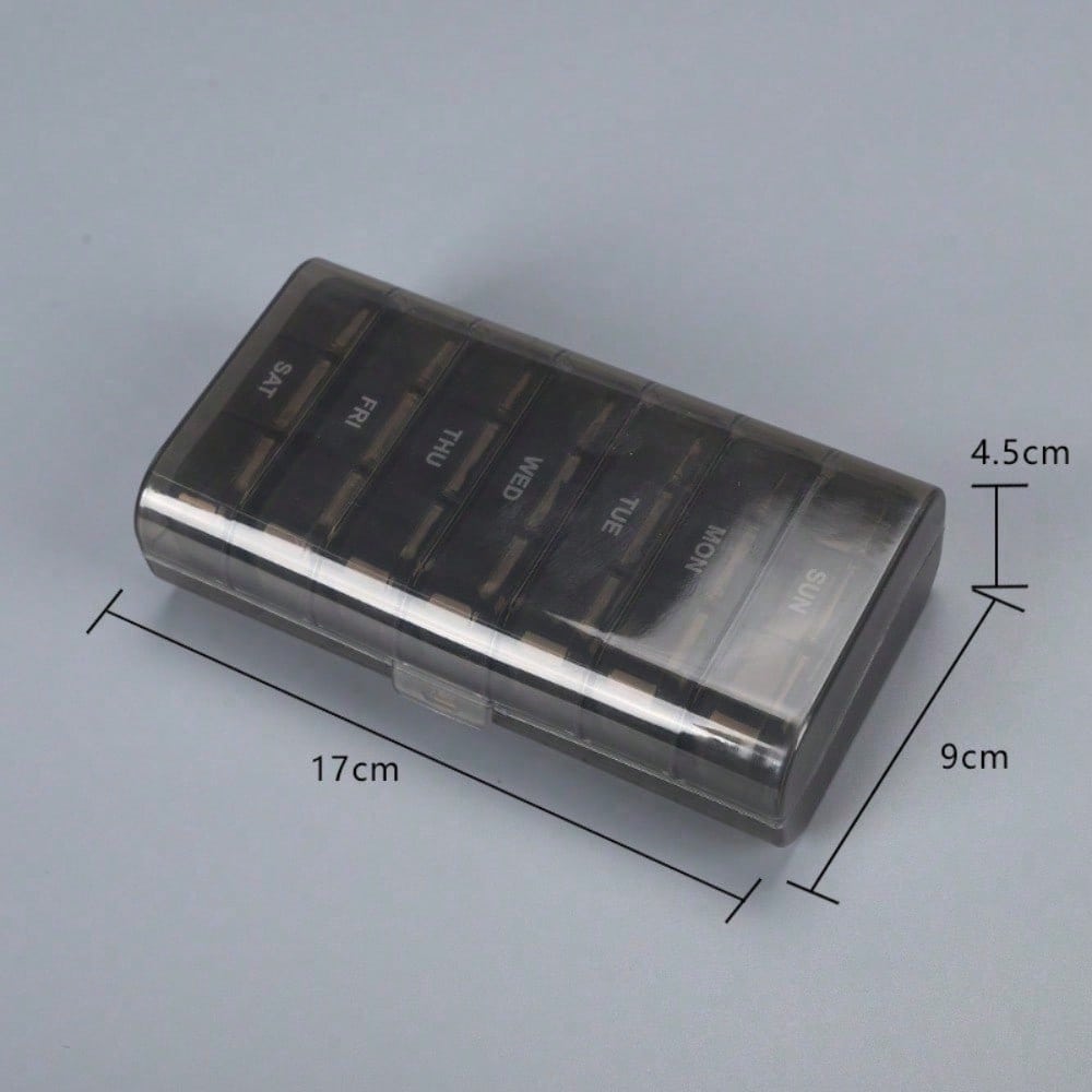 21 Grids Seven Days A Week Colorful Transparent Medicine Box, Portable Sub-packaging, Sealed Daily Medicine Storage Box