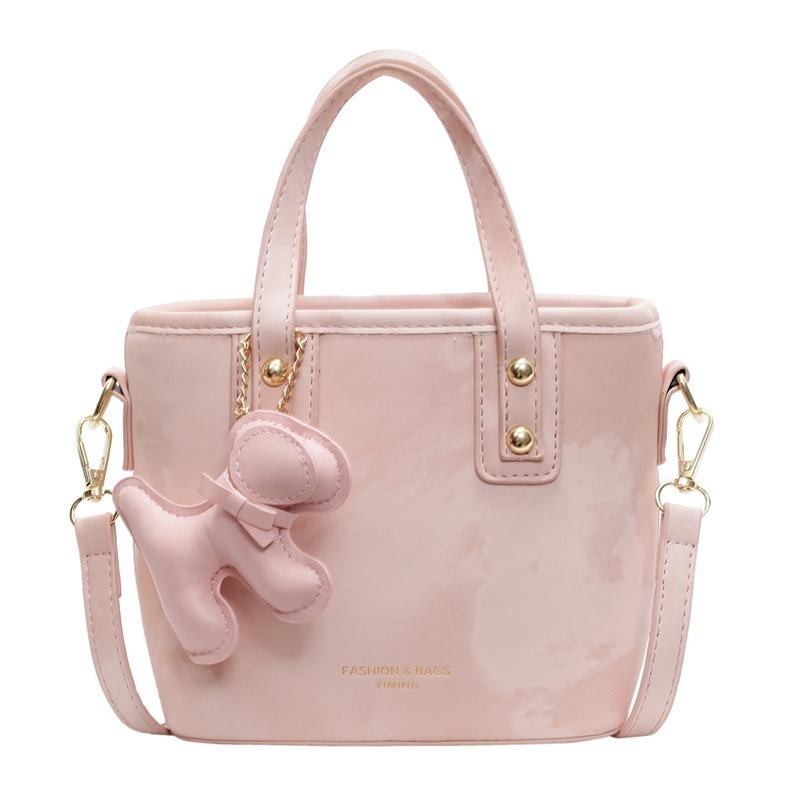 

Модная универсальная сумка Женская новая сумка-мессенджер Сумка на плечо для通勤 no pendant розовый