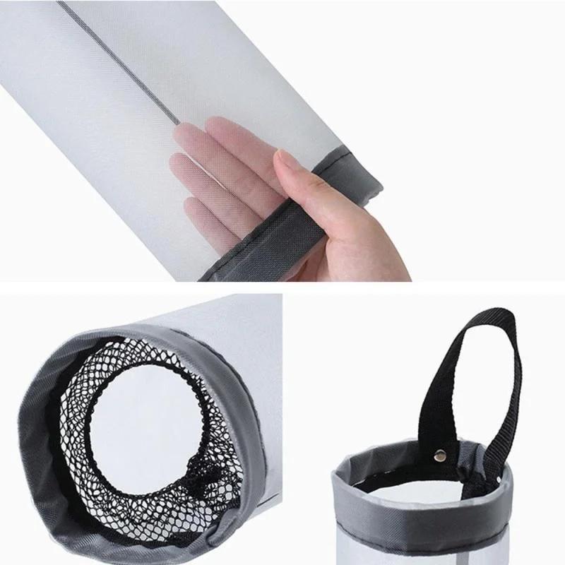 Wall Mounted Trash Bag Storage Bags Home Kitchen Mesh Dispenser Organizer Garbage Bags Home Kitchen Storage