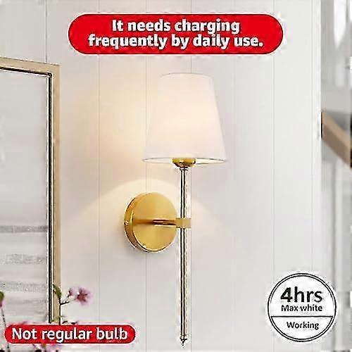2-balení E14 dobíjecí žárovka, 300 lm, ekvivalent 40 W, odnímatelné nabíjení, 3 teploty barev, dálkové ovládání, nouzová lampa ve tvaru puku, stmívač, časovač