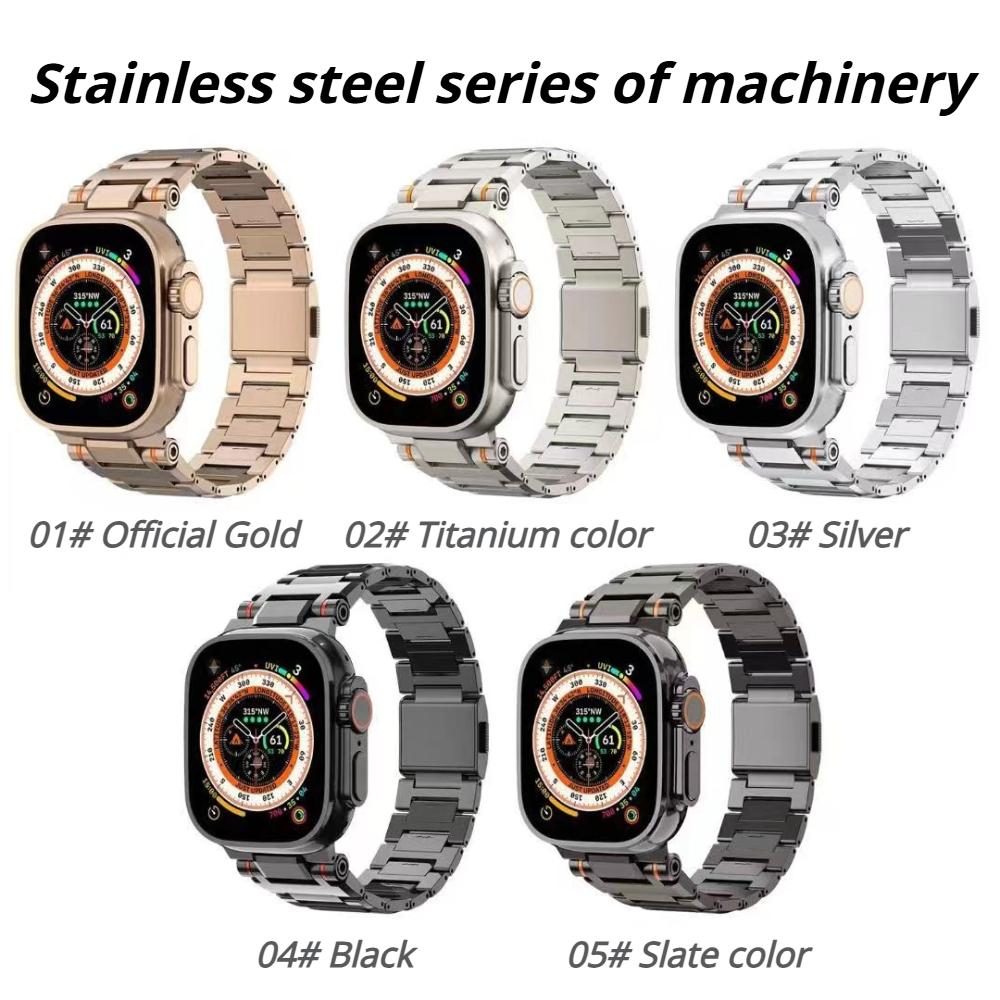 Stainless Steel Strap for Apple Watch Ultra 3/2/1 49mm 46mm 45mm 44mm 42mm Metal Magnetic Band IWatch Series 11 10 9 8 7 6 SE 5