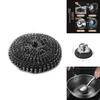 Stainless Steel Wire Scrubber With Handle For Kitchenware And Metal Dishes Deep Cleaning