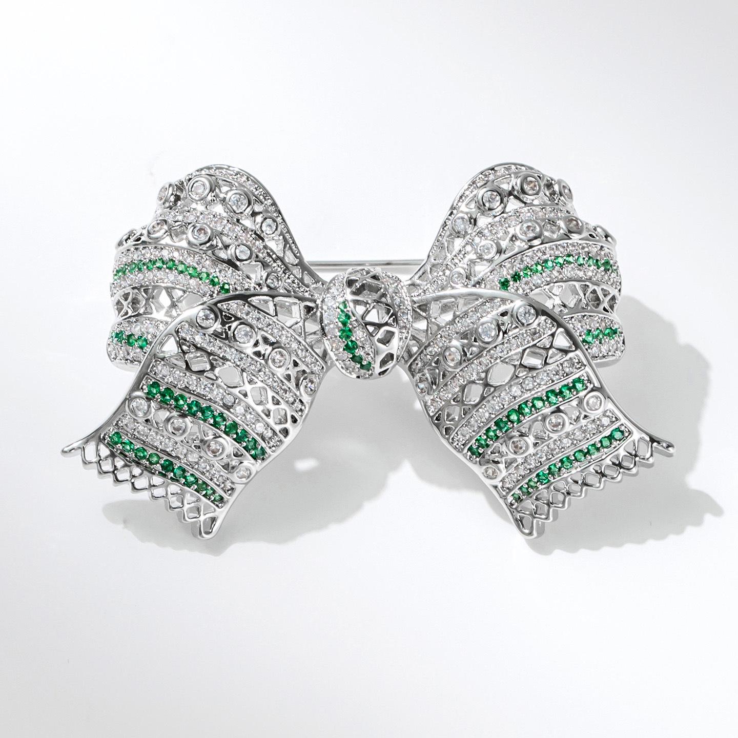 Bo Xin Yun Elegant Lapel Bow Brooch – Stylish Commuting Pin Accessory