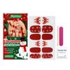 Nymixa Christmas Glitter Nail Art Stickers - DIY Soft Gel Set for Festive Nail Designs