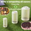 3PCS Underground Worm Farm, Garden Mini Vermicomposting Bin for Outdoor Gardening from Kitchen Food Waste with Holes and Lid