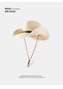 Straw Men's & Women's Adjustable Wide-Brim UV-Protective Cowboy Hat for Outdoor Hiking Summer