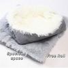 Puppy Cushion Thickened Warm Cat Bed Foldable Comfortable Cat Nest Mat Soft Cat Mattress Pet Shop