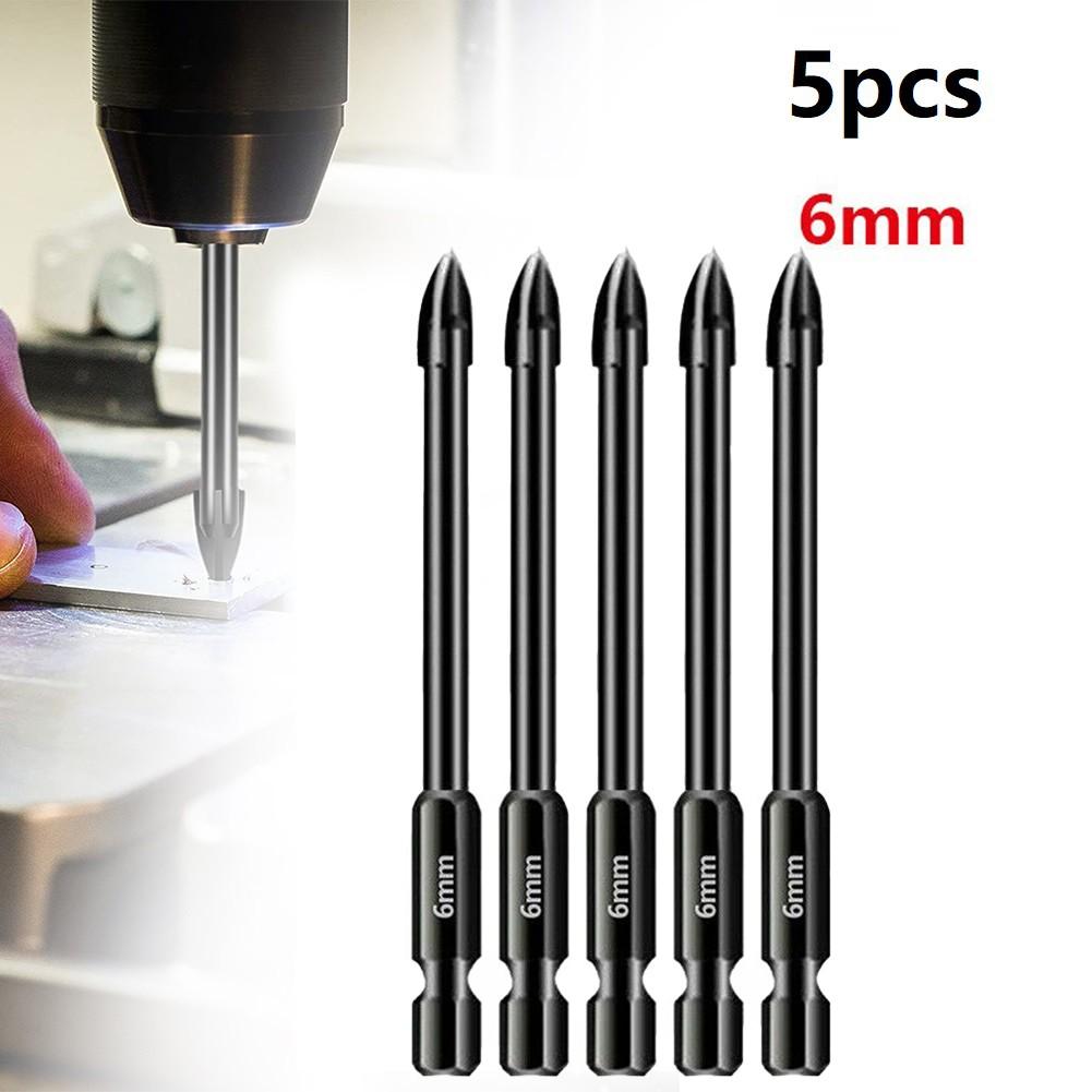 6mm Drill Bits 74mm Cross Hex Shank Multifunctional