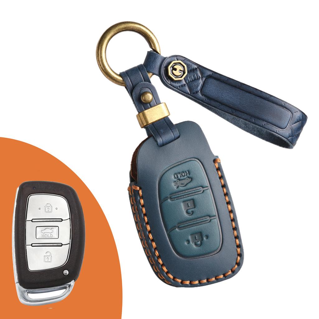 Anwendbar auf Peking Hyundai Lead Schlüsselsatz ix35 Langming Bild ix25 Rena Elantra Autoleder Rindsleder