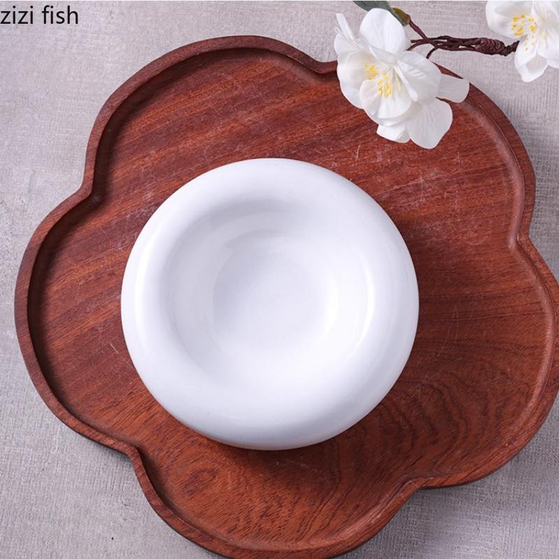 Thickened Ceramic Tableware White Plate Sashimi Plates Fruit Bowl Salad Bowl Dessert Plates Dim Sum Dish Snack Bowl Cake Tray