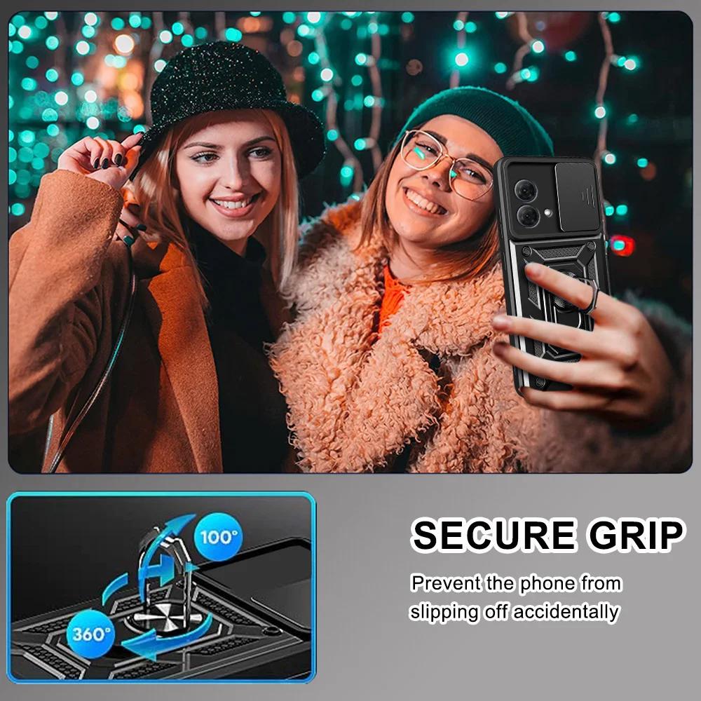 Pentru Carcasă Motorola G84 G54 G14 E13 G73 G53 G13 G23 E22 G62 G32 G22 G52 G60 G30 G10 G51 Suport Inel Magnetic Stand Husă de Protecție