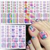 Glittery Starry Sky Aurora Toenail Stickers for Girls and Brightening Toenail Colors