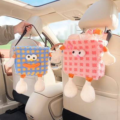 Car Trash Can Hanging Room Storage Box Car Umbrella Storage Bucket Cute Little Monster Home Interior Decoration Supplies