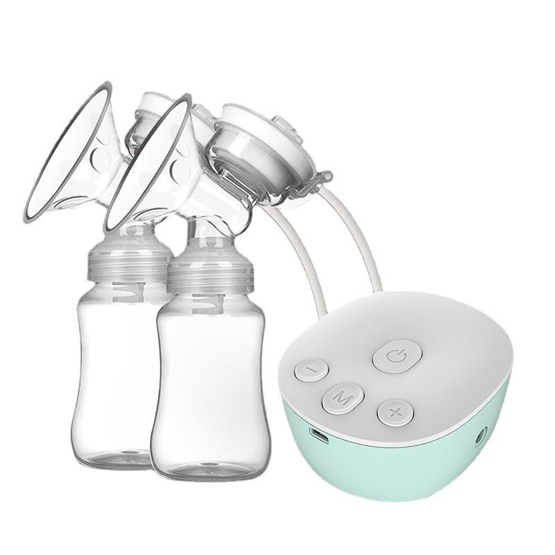 Electric Bilateral Breast Pump Super Silent and High Suction Breast Pump Automatic Postpartum Lactation Device for Mothers
