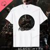 Black Myth Wukong Men's Cotton T-shirt Journey To The West Game Wukong Retro Graphic Tshirt Adventure Game Money King Tees