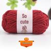 Medium Thick Chenille Yarn for Handmade Crochet Bags & Dolls