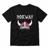 Norway Viking Helmet Norwegian Flag Scandinavian Pride Unisex Retro T Shirt 100 Cotton Clothing Fun Short Sleeve Tee Gift Tshirts