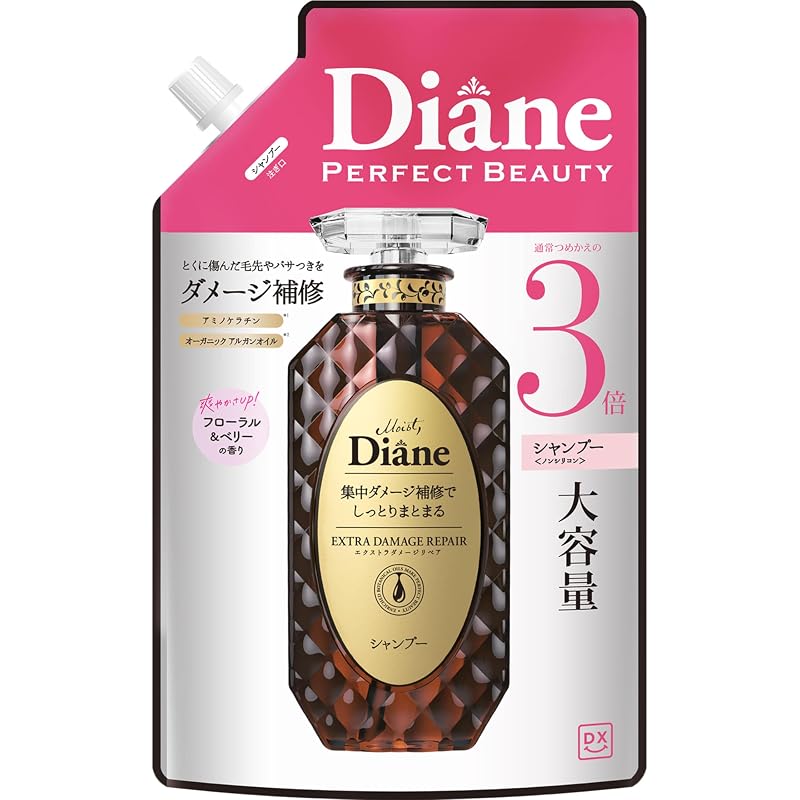 Diane (Diane) [Large Capacity] Shampoo [Damage Repair] Floral & Berry Scent Diane DX Extra Damage Repair Refill 1000ml