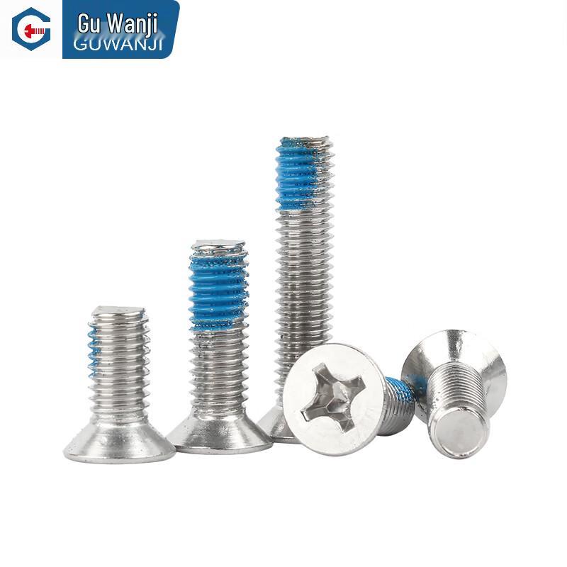 Guwanji 304 Stainless Steel Phillips Countersunk Head Anti-Loosening Screws