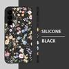 Vintage Floral Pattern Case For Samsung Galaxy S25 Ultra S24 Plus S22 S23 S21 FE A15 A16 A17 A35 A36 A54 A55 A56 5G Funda Capa