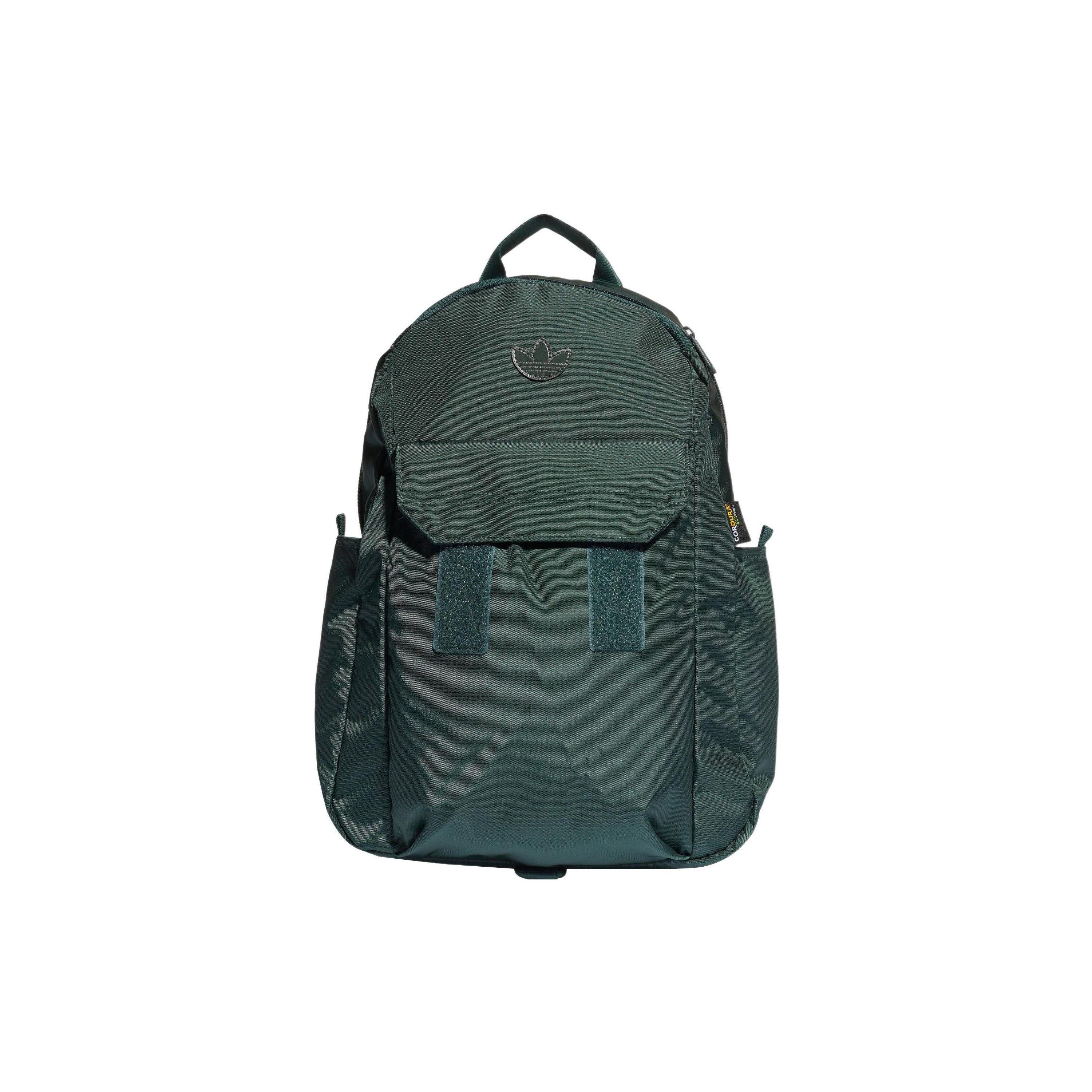 Adidas Sports Casual Zipper Backpack Unisex Backpacks Green HL6695 Green