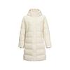 Outdoor Series Solid Color Hooded Comfortable Long Sleeve Warm Down Jacket Women Outerwear Eggshell L424W007-00V7