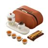 Portable Travel Kung Fu Tea Set: Outdoor Camping Quick Cup & Teapot for Business Gift