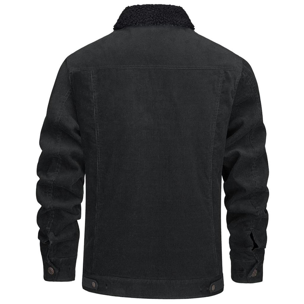 Articol Nou de Toamnă și Iarnă pentru Bărbați Jachetă Jachetă Jachetă de Catifea Corduroy cu Guler cu Rever cu Mânecă Lungă pentru Bărbați