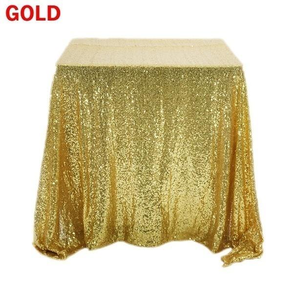 Glitter Square Rectangle Tablecloth Sequin Embroidered Tablecloth Wedding Sequins Tablecloth Party Tablecloth Halloween & Christmas Decoration