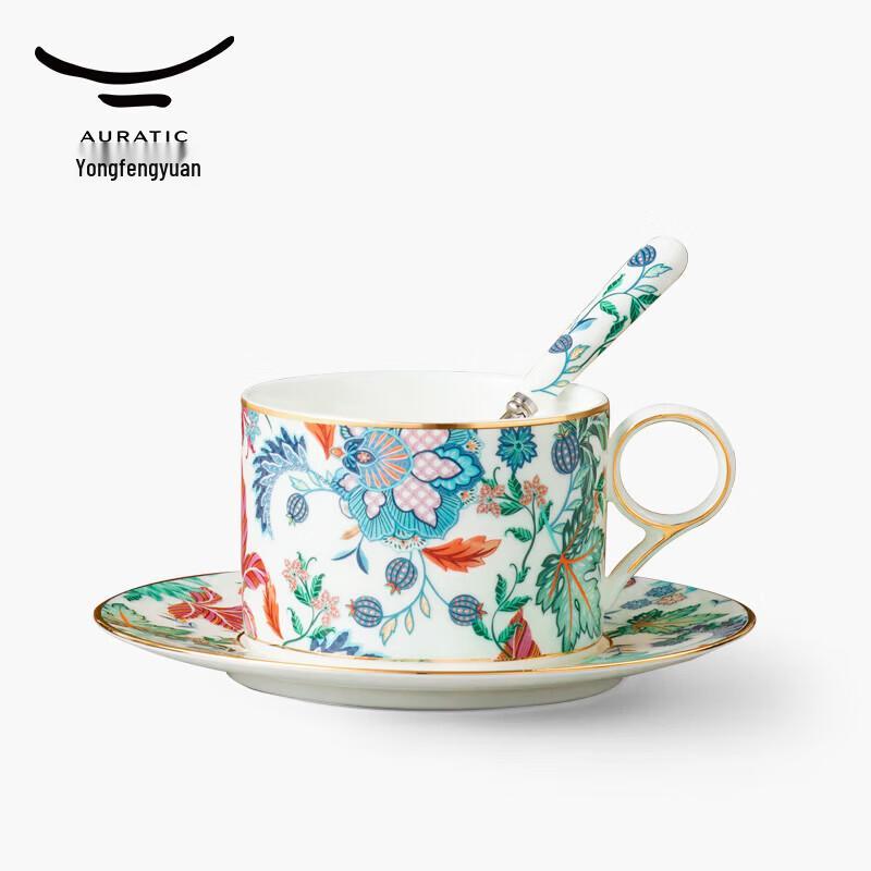 Auratic Happiness Garden Ceramic Tea Coffee Cup Set