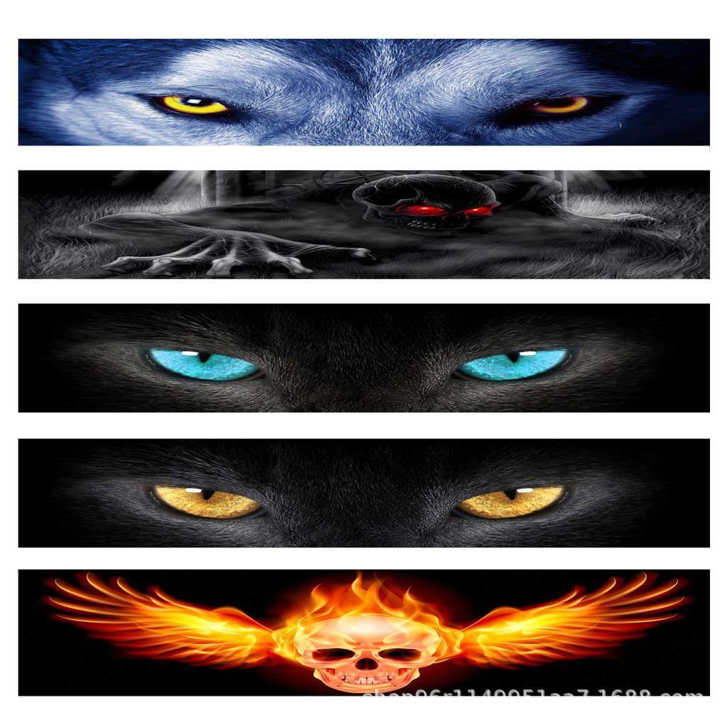 Auto Frontscheibenaufkleber Vorder- und Rückgang Dekorative Sonnenschutzaufkleber Modifizierter Personalisierter Autoaufkleber Wasserdicht