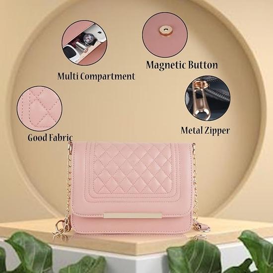 PLANX Synthetic Leather Casual Sling/Hand bag for womens & Girls.