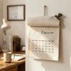 Retro Style Monthly Calendar Portable Calendar Planner Fabric Wall Calendar  Classroom
