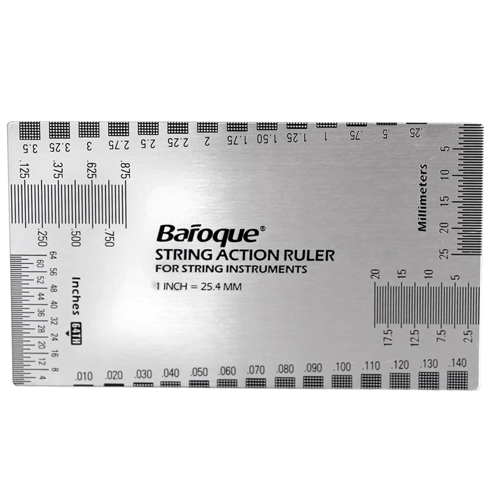 

Линейка для измерения струн из нержавеющей стали, измеритель высоты гитарных струн, инструмент для настройки и ремонта гитары