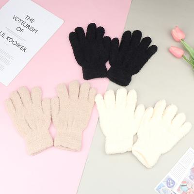 Încântător Coral catifea blană mănuși respirabile iarnă culoare solidă versatilă pluș îngroșat rezistent la frig